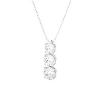 Collana Ama Donna in Oro bianco Diamante Lab Grown 1.19 Ct AMA-GI-1031-16 - AMA-GI-1031-16